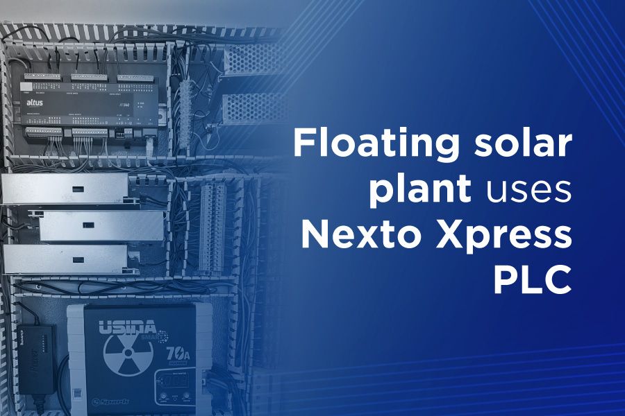Floating solar plant with Altus control and supervision Floating solar plant with Altus control and supervision